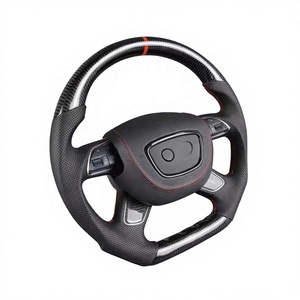 Volante de Coche de Fibra de Carbono Forjado con Fondo Plano y Alcántara para <span class=keywords><strong>Audi</strong></span> A4 B8 B8.5 A6 C7 C7.5 <span class=keywords><strong>S</strong></span> <span class=keywords><strong>Line</strong></span> 2011 2012 2013 2014 2015 2016 - Product Image 2