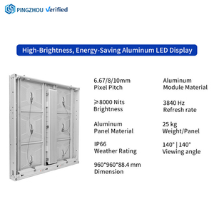 Cartellone Pubblicitario LED Impermeabile per Esterni, 960*960 mm, Pannello LED 6x4 per Esterni, IP65 - Product Image 2