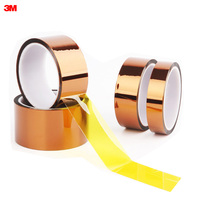 Ruban adhésif en film polyimide authentique 3M 5413D, rouleau de 6 mm x 33 m, résistant aux hautes températures, pour ruban de masquage en silicone ambré 3M 5413