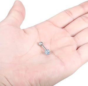 Getta 14G katı titanyum Christina Piercing halter çiçek VCH yüzük kadın dikey kaput göbek Piercing yapılan G23 malzeme - Product Image 4