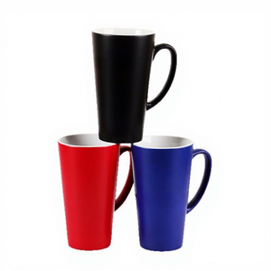 Taza de Cerámica Cónica Grande de 17 oz, Sensible al Calor, para Sublimación, con Revestimiento Mágico, Cambia de Color con el Calor, con Asa Grande - Product Image 1