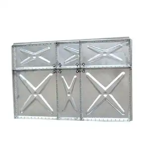 Hot-dipped Galvanized Steel Tank Sectional Modular Rectangular Square Construction Site Water Tank