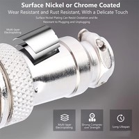 Connecteur d'alimentation GX16 Aviation Plug and Socket M16-2/3/4/5/6/7/8/9/10P Mâle/Femelle, indice de protection IP55, cuivre plaqué argent