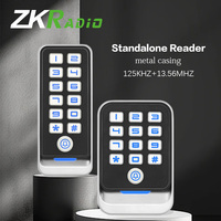 ZKRADIO Lector de Tarjetas RFID de 125KHz para Control de Acceso a Puertas, Teclado de Contraseña, Controlador de Seguridad de Entrada Independiente