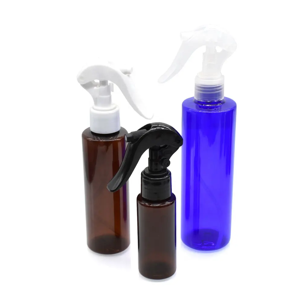 amber plastic spray cosmetic bottle 60ml 100ml 120ml 150ml 250ml 500ml trigger spray top plastic spray bottle