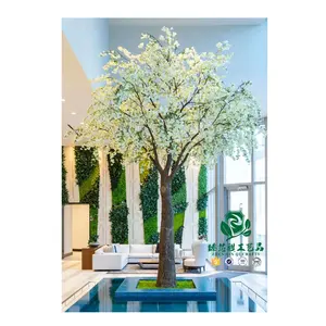 Shenzhen xin qi pacotes de artesanato internacionais, flor de cereja artificial árvore e jardim vertical
