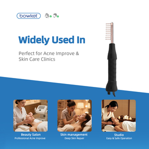 Appareil Facial Haute Fréquence 7 Électrodes Tubulaires à Gaz Argon pour Raffermissement de la Peau et Réduction des Rides, Masseur Oculaire <span class=keywords><strong>Bowket</strong></span> - Product Image 3