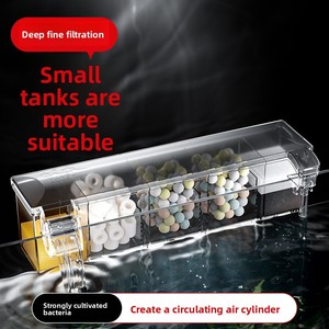 Filtro per <span class=keywords><strong>Acquario</strong></span> da Parete in Acrilico con Sistema <span class=keywords><strong>di</strong></span> Filtrazione e Ciclo d'Acqua Silenzioso 3-in-1, Filtri Esterni per <span class=keywords><strong>Acquario</strong></span> - Product Image 1