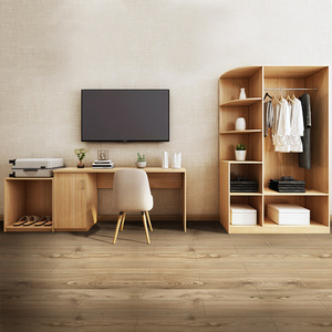 Juego de Muebles de Dormitorio King Size para Hotel o Apartamento Comercial, Moderno, Ecológico, de Madera, de 3 Estrellas, Económico, para Zona de Amor - Product Image 2