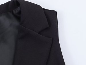 Gilet da Donna su Misura 2026 con Scollo a V e Pizzo - Gilet da Lavoro/Ufficio con Lavorazione Artigianale OEM/ODM da Fabbrica Cinese - Product Image 6