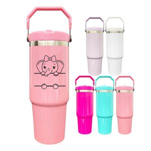 Botella de Agua Deportiva de 30 oz para Exteriores, de Acero Inoxidable, para Sublimación, con Tapa Abatible, Disponible en Almacén de EE. UU. - Product Image 4