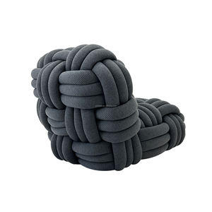 거실용 대형 가정용 가구에 부드러움과 편안함이 함께 작용하는 니트 라운지 의자 - Product Image 5