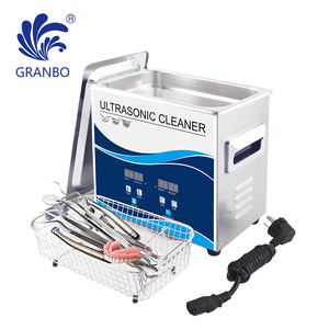 Pulitore a Ultrasuoni da 120W 3.2L 40kHz con Riscaldatore e Timer a Manopola per Occhiali Monete Microchip Parti di Laboratorio in Acciaio Inox - Product Image 3