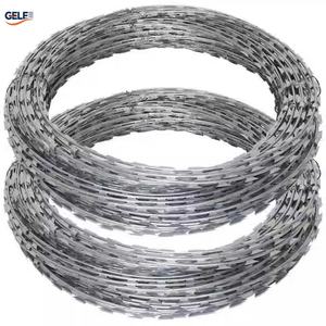 Alambre de púas galvanizado por inmersión en caliente Lowa directo de fábrica, 1,55mm, 1,6mm, 1,7mm, 1,8mm, alambre de afeitar de hierro por Rollo, Bobina, malla de alambre de púas - Product Image 1