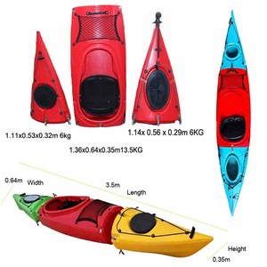 Kayak VICKING Modular Desmontable de 3.5m (12 pies) para 1 Persona, de 3 Partes, Rígido, de Plástico Ligero, para Carreras y Recorridos Marítimos - Product Image 1