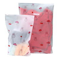 Sacs en plastique transparents avec fermeture éclair, motif cactus, pour emballage de vêtements, articles de vente au détail, personnalisables avec logo, pour enfants, vente en gros