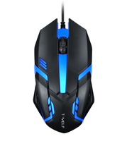 Mouse Gaming dapat diprogram, Mouse LED RGB V1 nirkabel 2.4Ghz dengan 1600 DPI