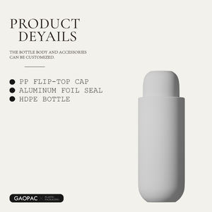 Bouteille de shampooing en plastique HDPE <span class=keywords><strong>rose</strong></span> vide de 350 ml avec logo personnalisé pour lotion, bouteille ronde à presser pour huile de douche, emballage pour soins de la peau - Product Image 5