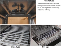 Moonpack Machine BS-260 rétractable Tunnel d'emballage automatique Emballage thermorétractable Machine d'emballage pour film plastique