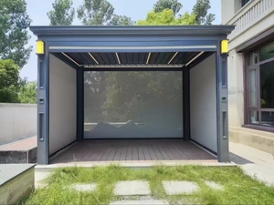 Pérgola Motorizada con Techo de Láminas Ajustables y Diseño Impermeable para Uso en Exteriores, Pérgola Eléctrica, Gazebo - Product Image 6