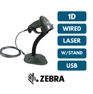 Zebra <span class=keywords><strong>Symbol</strong></span> LS2208 Scanner de codes-barres portable 1D LASER SCAN IP30 avec support - Product Image 3