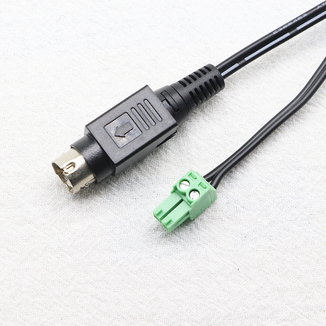 Factory Customized MINI DIN 4Pin to 2Pin Crimps Terminal Block Connector Cable