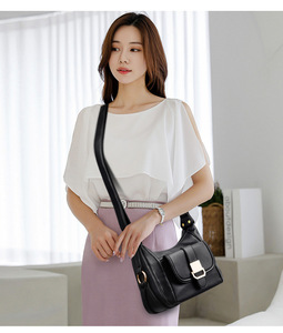 Large Capacity Retro Casual <b>Tote</b> Bag Female Luxury Handbag Shoulder Bag for Women New Ladies Vintage PU Leather Crossbody Bags - Product Image 2
