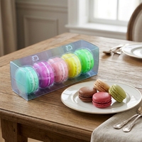 Boîte d'emballage pour cupcakes transparente jetable personnalisée avec vernissage, boîte cadeau en plastique pliable PET pour boulangerie