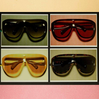 Lunettes de soleil de luxe carrées LMA Custom Design, protection UV400, pour femmes et hommes, verres rouges et bruns, montures TR surdimensionnées, branches CP