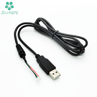 Kabel Konektor USB Custom tipe A ke JST PH XH GH SH EH 2 3 4 5 Pin untuk PCB, Kabel USB ke JST, Kabel 4 Pin