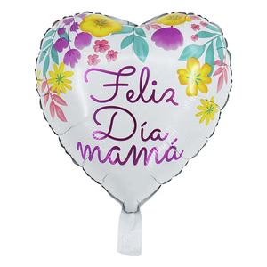 Gran oferta 18 pulgadas español rojo Feliz Día DE LA MADRE Feliz Dia Mama Mom Foil Globos corazón Dia De La Madre Globos para fiesta Deco - Product Image 6