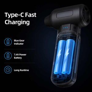 Souffleur d'air sans fil sans balais, aspirateur électrique rechargeable pour le nettoyage des claviers, PC et ordinateurs portables - Product Image 2
