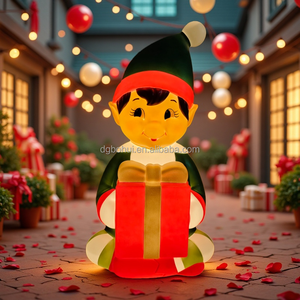 กล่องของขวัญเอลฟ์คริสต์มาส ของตกแต่งรูปตุ๊กตา - Product Image 6