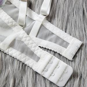 New <b>Bikini</b> Embroidered Bra Thong <b>Set</b> Breathable Mesh Sexy Lingerie Two-Piece <b>Set</b> for Women - Product Image 6