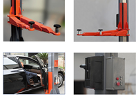 Altertool Plancher clair Ascenseur Mobile Hydraulique Cric Rampe Simple Ciseaux Parking Portable 2 Post Car Lift for Car Service