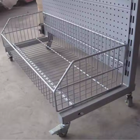 Rayonnage de gondole à panneau arrière perforé réglable Étagères de supermarché Présentoirs en métal Étagère commerciale Wisda