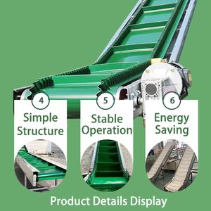 Gran oferta, transportador de elevación de correa, transportador de correa de tolva de verduras y frutas de acero inoxidable, máquina de transporte eléctrica, transportadores de granos - Product Image 3