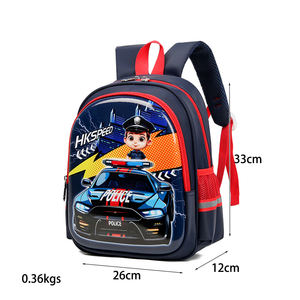 Sac à <span class=keywords><strong>dos</strong></span> scolaire pour enfants de conception de dessin animé de camion de pompiers à la mode - Product Image 2