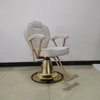 Fauteuil de coiffure personnalisable gris pour salon de coiffure et barbier, directement du fabricant