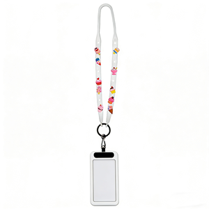 Multifunctional Cute Dessert Silicone Lanyard Lightweight Hanging Rope for Badge Key Water Cup