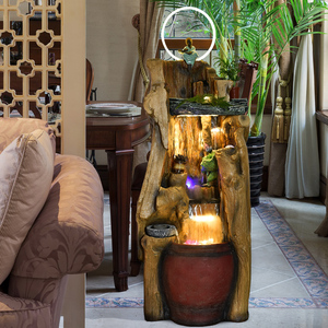 พระภิกษุผู้ฝึกสอนถอนบ้านในร่มและกลางแจ้งเฟอร์นิเจอร์ตกแต่งน้ําตกผนังน้ําพุสวนน้ําพุ - Product Image 6