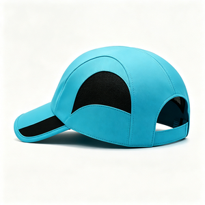 Gorra de Béisbol de Lona de Secado Rápido con Logotipo Bordado Personalizado, 4 Paneles, Transpirable, para Deportes al Aire Libre, Protección Solar, Ajustable, de Poliéster, para Correr - Product Image 3
