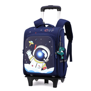 Mochila Escolar <span class=keywords><strong>con</strong></span> <span class=keywords><strong>Ruedas</strong></span> Personalizada <span class=keywords><strong>de</strong></span> Marca, Mochila Escolar <span class=keywords><strong>con</strong></span> <span class=keywords><strong>Ruedas</strong></span> y Diseño <span class=keywords><strong>de</strong></span> Flores, Logotipo Personalizado OEM 2022, Impermeable para Niñas - Product Image 4