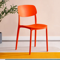 Chaise Empilable en Plastique Sans Accoudoirs pour Laboratoire, Salle à Manger, Événements, Siège Unique en PP, Design Italien