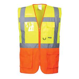 PORTWEST - S376YORL Prague Executive gilet jaune/orange-EAN 5036108153176 HI-VIS WORKWEAR - Product Image 1