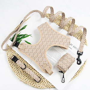 Private Label Hundegeschirr-Set mit individuellem Logo, bestickt und geprägt, Hundegeschirr mit Logo, Halsband und Leine - Product Image 6