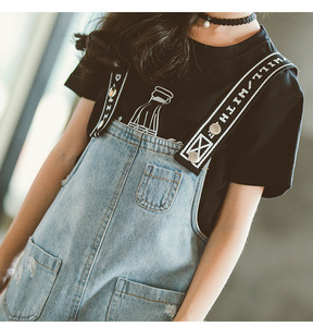 Importación de ropa de bebé de China Pretty Brand Soft <span class=keywords><strong>Jeans</strong></span> Ropa para niños Conjuntos para niñas Verano - Product Image 4
