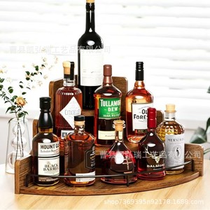 Wooden multi-layer corner shelf, multi-purpose bathroom cosmetics <b>rack</b>, kitchen condiment and wine <b>bottle</b> <b>storage</b> <b>rack</b> - Product Image 1