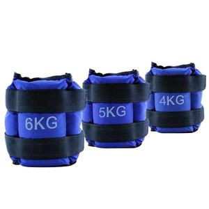 Poids de cheville et de poignet en sable bleu personnalisables avec logo – Équipement d'entraînement de fitness réglable pour la course à pied - Product Image 1