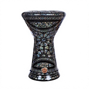 Authentique Gawharet El Fan Black Star Abalone Sombaty Darbuka 23cm Pearl Doumbek - Product Image 1